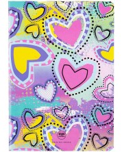 Caiet Cool Pack Pastel Hearts - A5, 32 de coli pătrățele mici -1