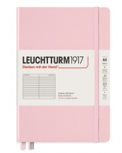 Caiet agenda Leuchtturm1917 Muted Colours - A5, roz, randuri late -1