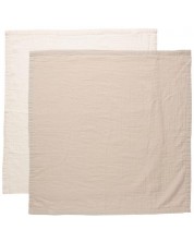 Scutece finet Bebe-Jou - Pure Cotton Sand, 70 х 70 cm, 2 buc -1