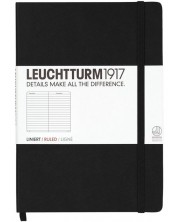 Agenda  Leuchtturm1917 Notebook Medium A5 - Neagra, pagini punctate -1