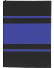 Caiet Hugo Boss Gear Matrix - A5, cu linii, albastru