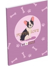 Caiet A7 Lizzy Card We Love Dogs Pups