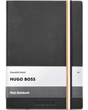 Caiet Hugo Boss Iconic - A5, cu foi albe, negru -1