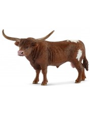 Figurina Schleich Farm Life - Taur cu coarne lungi din Texas -1
