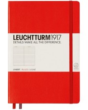 Agenda Leuchtturm1917 Medium - A5, Rosu, pagini liniate -1