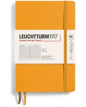 Caiet Leuchtturm1917 Paperback - B6+, portocaliu, liniat, copertă moale -1