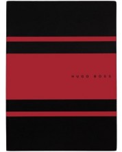 Caiet Hugo Boss Gear Matrix - A5, cu linii, roșu