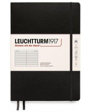 Notebook-ul Leuchtturm1917 Composition - B5, negru, liniat, coperte rigide