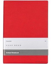 Caiet Hugo Boss Essential Storyline - A5, pagini punctate, roșu -1