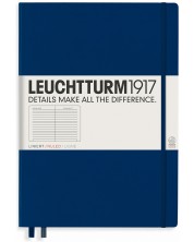 Caiet Leuchtturm1917 Master Classic - A4+, liniat, albastru -1