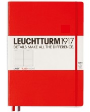 Agenda Leuchtturm1917 Master Slim - А4+, pagini liniate, Red