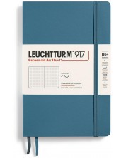 Caiet Leuchtturm1917 Paperback - B6+, albastru deschis, pagini cu puncte, copertă moale