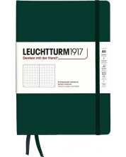 Caiet Leuchtturm1917 Natural Colors - A5, verde închis, pagini cu puncte, copertă rigidă -1