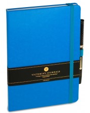 Agenda cu coperti tari Victoria's Journals A5, albastra -1