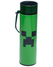 Termos cu termometru digital Puckator - Minecraft Creeper, 450 ml