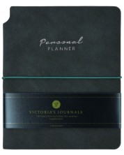 Caiet Victoria's Journals Kuka - Verde închis, copertă plastică, 96 de foi, format A6 -1