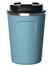 Cană termică Asobu Coffee Compact - 380 ml, albastră -1