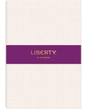 Caiet Liberty Tudor - A5, crem, reliefat -1