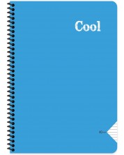 Caiet Keskin Color - Cool, A4, linii late, 72 de foi, asortiment -1