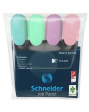 Textmarker Schneider - Job Pastel, 4 culori -1