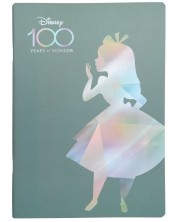 Caiet de notițe Cool Pack Oral - Disney 100, Alice, A4, linii largi, 60 de foi