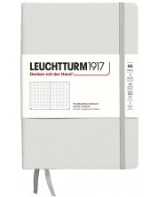 Caiet Leuchtturm1917 Natural Colors - A5, gri, pagini cu puncte, copertă rigidă -1