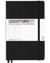 Agenda Leuchtturm1917 Notebook Medium A5 - Neagra, pagini albe