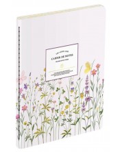 Caiet Victoria's Journals Florals - mov deschis, copertă laminată, liniate, 40 de foi, format A5