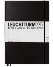 Agenda Leuchtturm1917 Master Slim - A4+, pagini albe, Black