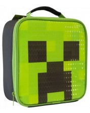 Geantă de prânz termoizolată Uwear - Minecraft, Cubic Creeper