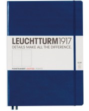 Agenda Leuchtturm1917 Master Slim - A4+, pagini punctate, Navy -1