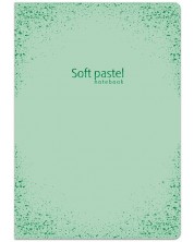 Caiet Lastva Soft Pastel - А5, 52 foi, randuri late, cu 2 campuri, sortiment