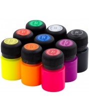 Decola - Vopsea textilă neon, 9 culori x 20 ml