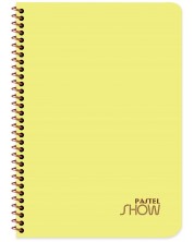Caiet Keskin Color - Pastel Show, A4, linii late, 120 de foi, asortiment