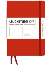 Caiet Leuchtturm1917 Natural Colors - A5, roșu, pagini albe, copertă rigidă -1