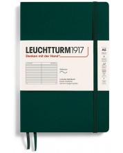 Notebook-ul Leuchtturm1917 Natural Colors - A5, verde închis, liniat, coperte moi -1