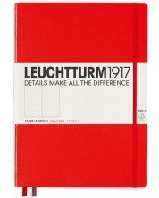 Agenda Leuchtturm1917 Master Slim - A4+, pagini punctate, Red -1