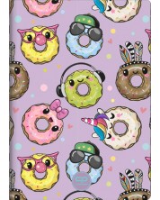 Cool Pack Happy Donuts Notebook - A5, linii largi, 60 de coli -1