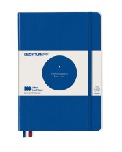 Caiet agenda Leuchtturm1917 Bauhaus 100 - А5, albastru, linii punctate