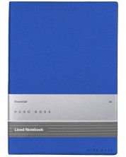 Caiet Hugo Boss Essential Storyline - A5, cu linii, albastru -1