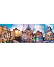 Puzzle panoramic Trefl din 500 de piese - Calatorie Italia -1