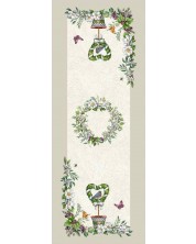 Traversa pentru masă Rakla - Spring Wreath, 40 х 100 cm -1