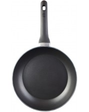 Tigaie MasterChef - 800 ml, Ø24 x 44 cm, aluminiu forjat, negru