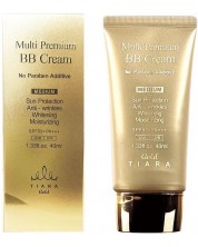 Tiara Gold BB cream pentru o piele stralucitoare Multi Premium, SPF 50+, Medium, 40 ml