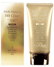 Tiara Gold BB cream pentru o piele stralucitoare Multi Premium, SPF 50+, Light, 40 ml