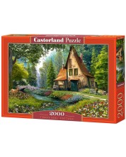 Puzzle Castorland din 2000 de piese - Casa in padure, Dominic Davison -1