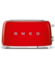 Toaster Smeg - TSF02RDEU, 1500W, 6 trepte, roșu