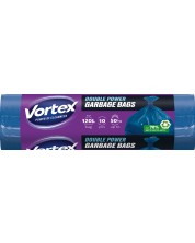 Saci de gunoi Vortex - Ultra Strong, 120 l, 10 buc., dublu stratificate -1