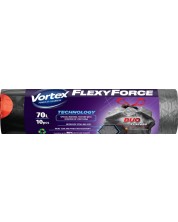 Saci de gunoi Vortex - Flexy Force, 70 l, 10 buc. -1