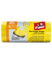 Saci de gunoi Fino - Color, 20 L, 30 buc, galbene -1
